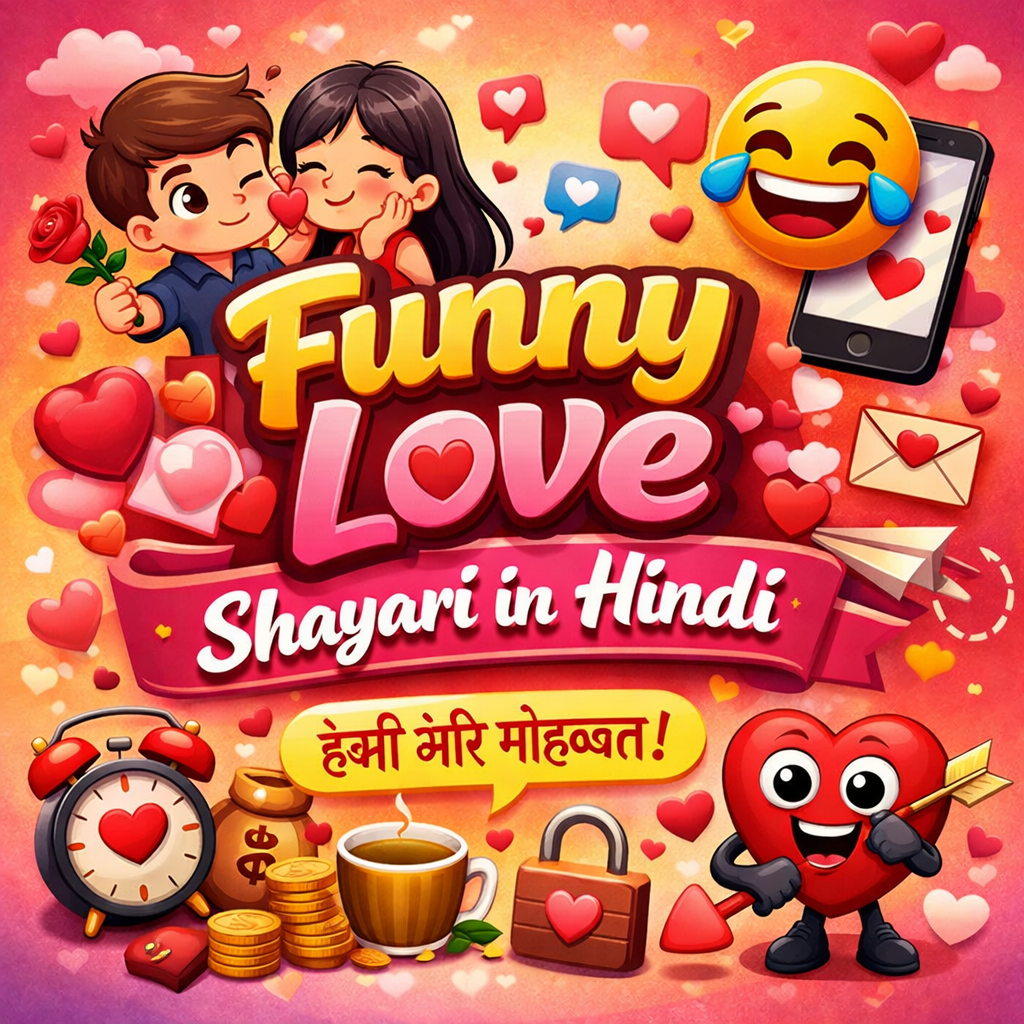 Best Short Funny Love Shayari – Hindi Shayari 2025